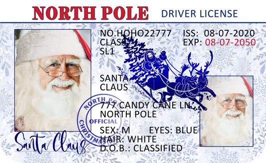 Santa's Drivers License