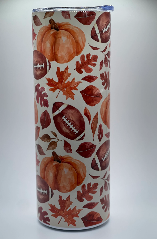 Fall Football | 20 oz Stainless Steel Tumbler