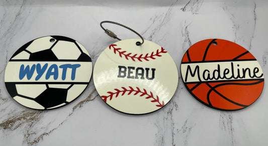 Personalized Sports Bag Tags